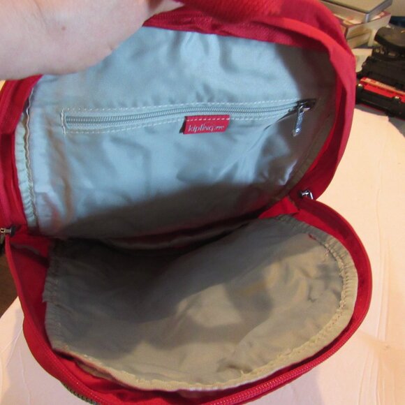 Women's Kipling Medium Sized Backpack Reddish Pink EUC - Never Used - Picture 11 of 16